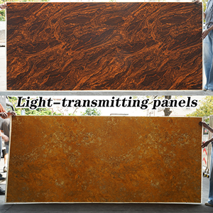 Revêtement mural en pierre translucide grand format 2820x1220mm pour réception d'entreprise, mur d'accentuation moderne rétroéclairé - Product Image 3