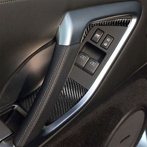 Nouvel ensemble de garnitures de poignées de porte intérieures en fibre de carbone brillante, 10 pièces, ajustement direct, avec garantie de 180 jours pour Nissan GT-R R35 2008-2016 - Product Image 5