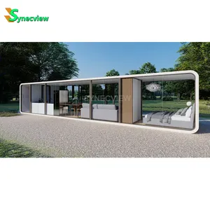 Econômico Móvel Prefab casa casas móveis 20ft/40ft transporte modular prefab portátil maçã casa pod