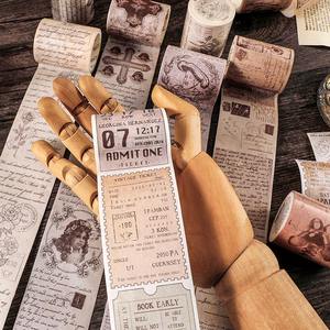 Stile epistola Washi nastro adesivi per manuale con Design Vintage delicato nastro regalo adesivi nastro Washi adesivi - Product Image 5