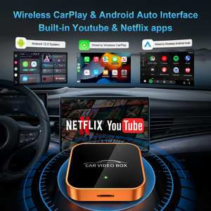 Nouvel adaptateur sans fil Android Auto Wifi double, boîte Carplay <span class=keywords><strong>3</strong></span> en 1, clé USB Car Play avec Netflix et YouTube - Product Image 2