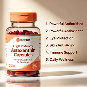 Cápsulas de Astaxantina, Antioxidante, Salud Ocular, Cuidado de la Piel, Apoyo Inmunológico, Antienvejecimiento, Suplemento Dietético - Product Image 2