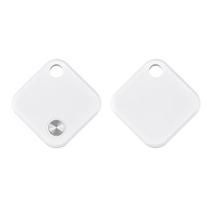 Traceur Bluetooth pour clés et animaux de compagnie avec contrôle par application, design en plastique blanc - Product Image 1