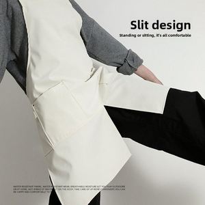 Tablier sans manches personnalisable et tendance, imperméable et résistant aux taches, idéal pour les restaurants, les salons de thé, les cafés et le nettoyage. - Product Image 2