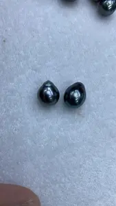 Perle di tahiti nere di forma barocca sciolte non forate disponibili da 8mm fino a 12mm