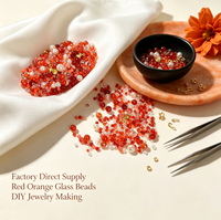 Perles d'espacement en verre violet multicolores, marque YUZHU, vente en gros en vrac pour projets de fabrication de bijoux DIY (bracelets, colliers)