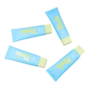 Cosmetic Packaging Tubes Custom Empty Squeeze Tube BB CC Body Cream Flat Oval Tube For Sunscreen And Face Lotion