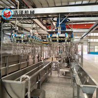 Équipement mobile d'abattage de poulets 500BPH, un ensemble complet de lignes d'abattage de poulets automatisées pour les petites abattoirs