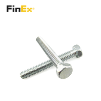 Harga Pabrik DIN933 DIN931 Baut dan Mur Stainless Steel Kepala Hex Sekrup Segi Enam Berulir Penuh
