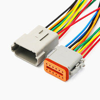 Deutdt 2 Pin konektor listrik Pria Wanita, dudukan kabel otomotif tahan air untuk mobil, truk, perahu, lampu kerja LED