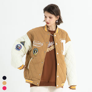 Chaqueta Varsity de Motociclista Transpirable con Bordado Personalizado de Letras Vintage para Deportes de Invierno y Ropa Urbana Informal para Hombre - Product Image 4