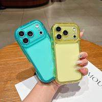 Coque Souple Arc-en-ciel Luxe Effet Bonbon pour iPhone 18 Pro Max 17 Air 16 15 14 Plus 13 12 Pro Max, Housse Transparente Antichoc avec Protection Caméra