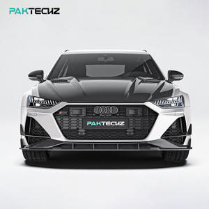 Kit carrosserie en fibre de carbone sèche Paktechz, lèvre avant, pare-chocs avant, spoiler, séparateur, pièce aérodynamique pour <span class=keywords><strong>Audi</strong></span> RS6 <span class=keywords><strong>RS7</strong></span> <span class=keywords><strong>C8</strong></span> 2019 - 2025 - Product Image 5