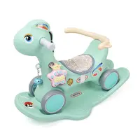 Kindergarten Family Use Plastic Baby Toy Indoor Playground Equipment Kids Rocking Horse Plastic Baby Animal Toy Rider
