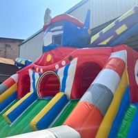 Aire de jeux gonflable robot dessin animé 5 x 6 m pour centre commercial, carnaval, château gonflable pour enfants