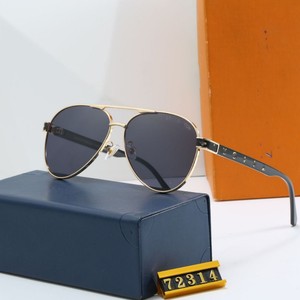 Nuovi <span class=keywords><strong>Occhiali</strong></span> <span class=keywords><strong>da</strong></span> <span class=keywords><strong>Sole</strong></span> <span class=keywords><strong>da</strong></span> <span class=keywords><strong>Uomo</strong></span> 2025 con Montatura in Metallo 72314, Aste Bicolore con Molla - Product Image 2