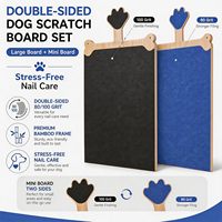 Planche à gratter pour ongles de chien double face, interactive, avec mini lime à ongles, pour des soins des ongles sans stress