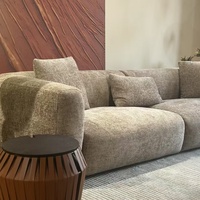 Ensemble de canapés de salon de luxe moderne italien, mobilier complet, canapé en tissu Tres De Tela, canapé modulable