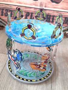 OEM ODM <span class=keywords><strong>Anime</strong></span> Hedgehog Acrylic Carousel Video Game Gifts Acrylic Standee Gifts Hedgehog Gifts Gifts for Gamers 00S Nostalgia Rac - Product Image 6