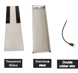 ไฟอิฐสแตนเลสและกระจกนิรภัย พร้อมไฟ LED ปรับความสว่างได้ แสงสีขาวอุ่น 2700K รับประกัน 2 ปี - Product Image 3