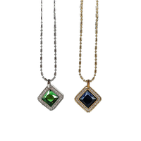Hoonni Logo personnalisé énergie quantique Zircon pendentif en acier inoxydable bijoux de mode pendentifs breloques pour les femmes approvisionnement en soins de santé