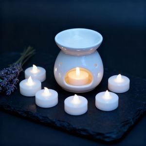 Oshine LED Tea <b>Lights</b> Soft Glow Flameless Candles for Memorial Sympathy Occasion Serene Atmosphere Decor - Product Image 1