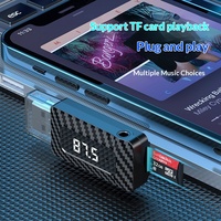 Récepteur audio USB sans fil pour voiture BT 5.3, émetteur FM, appels mains libres