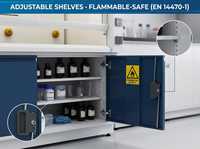 Hotte de laboratoire standard en acier Baitu EN14175-1 avec conception 3D gratuite, capacité de charge de 400 kg, pour laboratoire de sécurité thermique des matériaux