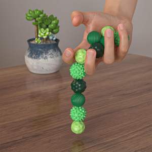 Paquete de 4 Juguetes Antiestrés de Silicona, Bolas Magnéticas Texturizadas para TDAH, Autismo y Ansiedad - Product Image 6