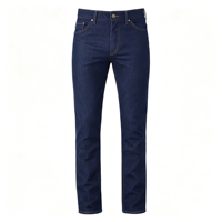 Jean slim coupe cowboy pour homme, taille haute, en denim indigo de coton, style western décontracté, cinq poches