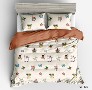 Cartone animato con striscia di Natale all'ingrosso 3 pz 100% poliestere stampa digitale 3D trapunta Set biancheria da letto singola tra cui copripiumino - Product Image 6
