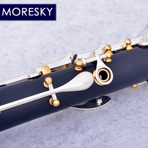 MORESKY Clarinette professionnelle en ébène Bb 17 clés plaquée argent cuivre bois de Grenadilla Sib Klarnet M1 - Product Image 5
