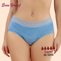 OEM/ODM culotte menstruelle flux lourd 4 couches étanche Bragas sous-vêtements menstruels culotte menstruelle en coton pour les femmes