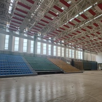 Système de sièges télescopiques rétractables JY-706 pour terrain de basket-ball, gymnase intérieur, stade, gradins pliants