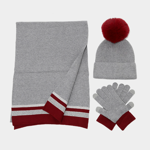 Ensemble trois pièces chaud pour l'extérieur, résistant au froid, pour femmes, en polaire, avec bonnet, écharpe et <span class=keywords><strong>gants</strong></span>, pour l'automne et l'hiver - Product Image 6