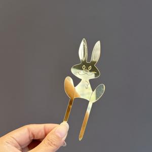 Dekorasi atas kue telur kelinci Paskah, dekorasi kue pesta bahagia Paskah, kelinci kartun akrilik - Product Image 4