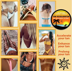 Summer Must-haves produits de bronzage auto-bronzant marque privée sunbed tanning accelerator soft gel