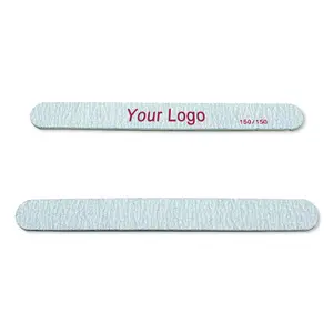 Nail File 80 Wholesale Customized Logo Printed 80 120 180 240 Crystal Jumbo Disposable Nail File