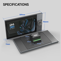 Panel de Control Inteligente para el Hogar S10M Tuya HD IPS Táctil de Pared, WiFi, Reproductor de Música, Atenuador de Luz y Control por Voz