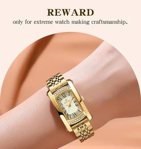 Reloj de Pulsera de Cuarzo para Mujer Reward 21551L, Elegante y Lujoso, Correa de Acero Inoxidable, Diamantes Luminosos, Estilo Vintage Informal - Product Image 3