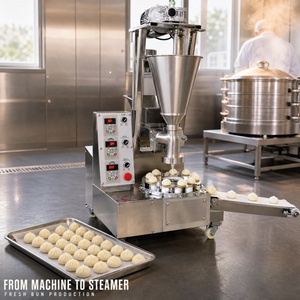 Machine automatique à vapeur pour la fabrication de petits pains farcis 110v, Dim Sum, Dimsum, <span class=keywords><strong>Momo</strong></span>, Xiaolongbao, Baozi, Xiao Long Bao, machine à farcir pour hôtel - Product Image 4
