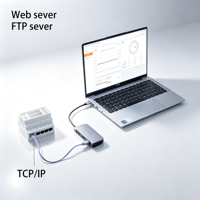 Contatore Energetico Intelligente IoT Trifase con RS485, Modbus TCP, WiFi, Modulo 4G, Monitoraggio THD, Server Web e Registratore Dati Integrato