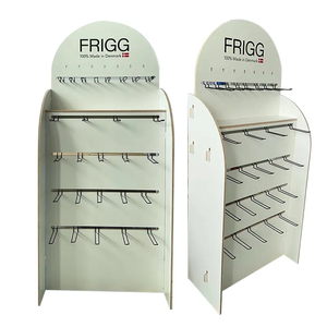 Exhibición de madera contrachapada personalizada Exhibición plegable portátil y estantes para boutique - Product Image 1