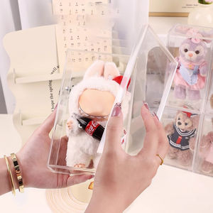 Puppen figur Voll transparenter Acryl-Vitrinen schrank mit Staubs chutz für Vitrinen - Product Image 2