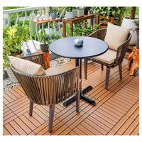 Meubles de jardin Prima, table et chaises personnalisées anti-déformation pour jardin, terrasse, salle à manger, meubles de jardin