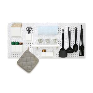 Organisateur mural en MDF à un seul niveau avec rangement multifonctionnel pour le salon - Product Image 4