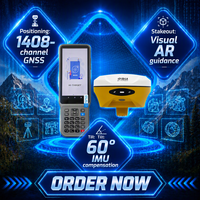 Penerima RTK HI-TARGET V500/V300 GNSS Base & Rover dengan IP68 5G/4G/Bluetooth/WiFi -45~75 untuk Survei