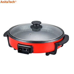 Máquina para Hacer Pizza Eléctrica de 3.2CM de Profundidad, 1500W, Antiadherente, Fácil de Limpiar, Sin Humo, en el <span class=keywords><strong>Mercado</strong></span>, en Venta, 1.4L - Product Image 2