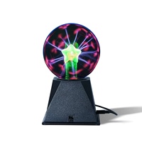 Boule de plasma magique de 5 pouces, décoration de fête personnalisée, cadeau d'Halloween, de Noël, boule de plasma