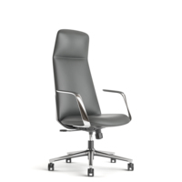 Chaise de bureau de direction pivotante Starlook de luxe en cuir de vachette véritable, moderne et élégante